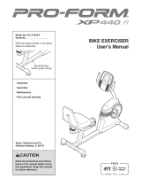 Pro-Form XP440R User manual