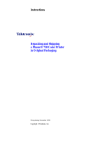 Tektronix PHASER 750 Repacking And Shipping Manual