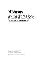 Vestax PMC-170A Owner's manual