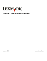 Lexmark X560 Maintenance Manual