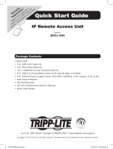 Tripp Lite B051-000 IP Remote Access Unit Quick start guide