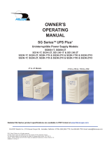 Falcon UNINTERRUPTIBLE POWER SUPPLY MODELS SG1K-2T Owner's Operating Manual