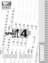 Spirit LIVE 4 User manual