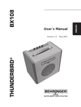 Behringer BX108 User manual