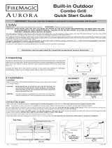 Fire Magic Aurora Built-in Combo Grill Quick start guide