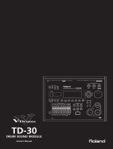 Roland TD-30 Owner's manual