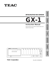TEAC GX-1 User manual
