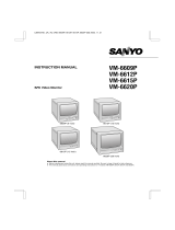 Sanyo VM-6615P User manual