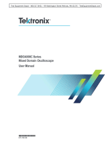 Tektronix MDO4000C Series User manual