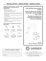 Gerber Wicker Park Single Handle Pull-Down Kitchen Faucet User manual
