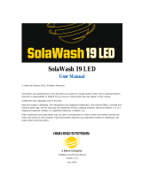 High End Systems SolaWash 19 LED User manual