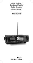 Whistler Group Whistler WS1065 Digital Desktop/Mobile Radio Scanner User guide