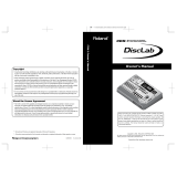 Roland CDX-1 Owner's manual