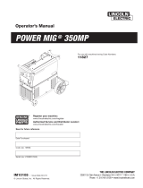 Lincoln Electric POWER MIG 350MP Operating instructions