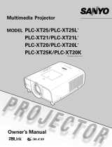 Sanyo PLC XT21 - XGA LCD Projector Owner's manual