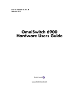 Alcatel-Lucent OmniSwitch 6900 Hardware User's Manual