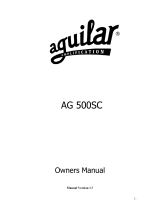 Aguilar AG 500SC Owner's manual