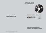 Akiyama CDX-MP200S User manual