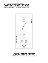 VocoPro FEATHER AMP FA-500 Owner's manual