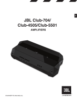 JBL Club 704 Owner's manual