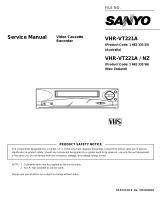 Sanyo VHR-VT221A / NZ User manual