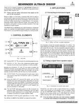 Behringer ULTRA-DI DI600P User manual