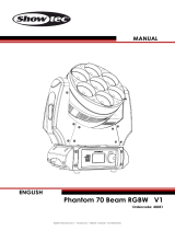 SHOWTEC Phantom 70 Beam RGBW User manual