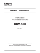 Duplo INSTRUCTION MANUAL User manual