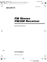 Sony STR-DE897 Operating instructions