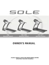 Sole F85 Owner's manual