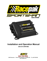 Racepak 610-KT-SPRTMN Operating instructions