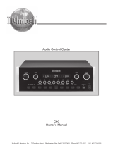 McIntosh C46 STEREO PREAMPLIFIER - annexe 1 Owner's manual