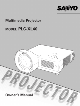 Sanyo PLC-XL40 Owner's manual