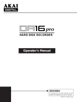 Akai DR16 pro User manual