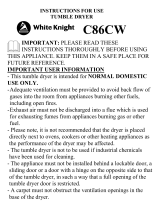 White Knight C86AW User manual