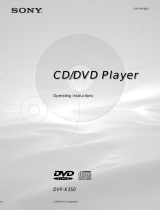 Sony DVP-K350 User manual