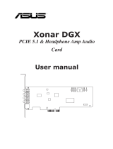 Asus XonarDGX User manual