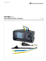 Gossen MetraWatt PROFITEST INTRO Operating instructions