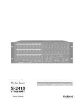 Roland S-2416 Owner's manual