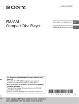 Sony CDX-G1200U User manual