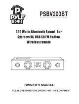 Pyle PSBV200BT Owner's manual