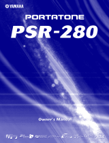 Yamaha PSR280 Owner's manual