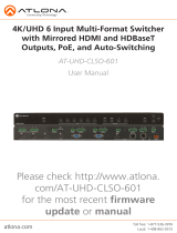 Atlona AT-UHD-CLSO-601 Owner's manual