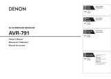 Denon AVR-791 User manual