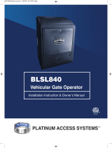 Platinum BLSL840 Owner's manual