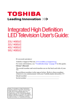 Toshiba 50L1400UC User manual