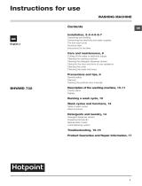 Hotpoint BHWMD 732 (UK) User guide