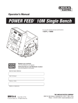 Lincoln Electric Power Feed 10 Operating instructions