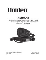 Uniden CMX660 User manual