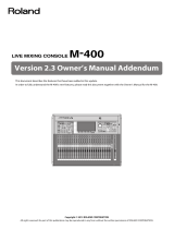 Roland M-400 User manual
